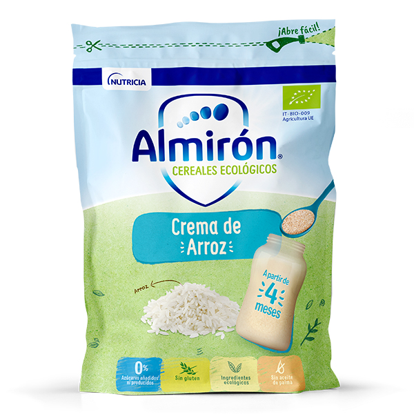 ALMIRON ADVANCE CEREALES ECÓLOGICOS CREMA DE ARROZ +4M (200G)
