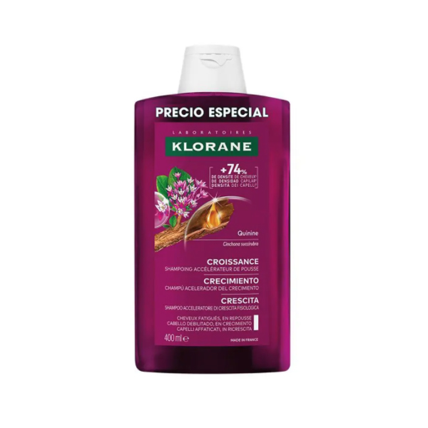 KLORANE CHAMPÚ ACELERADOR DEL CRECIMIENTO (400ML)