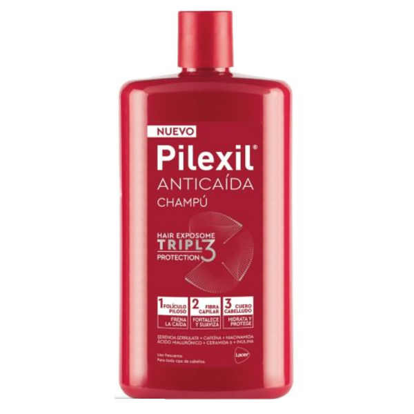 PILEXIL CHAMPÚ ANTICAÍDA TRIPLE ACCION (450ML)