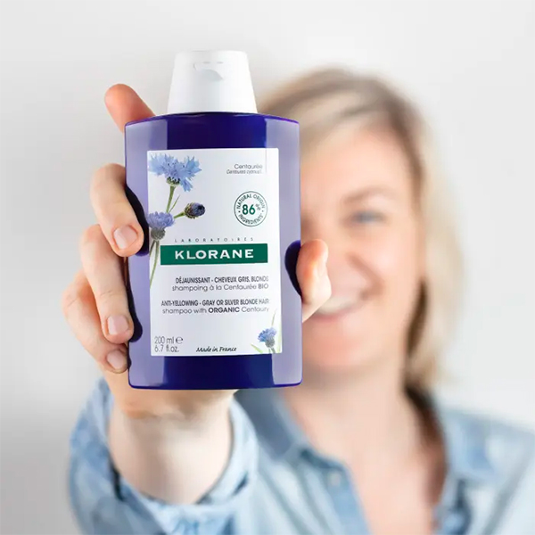 KLORANE CHAMPU CENTAUREA REFLEJOS PLATEADOS (200ML)