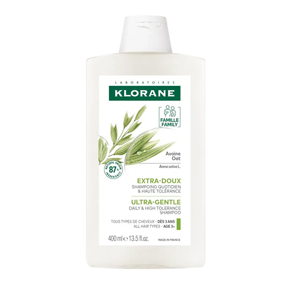 KLORANE CHAMPÚ DE AVENA EXTRA SUAVE FAMILIAR (400ml)