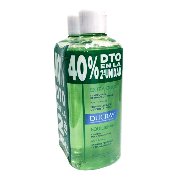 DUCRAY CHAMPÚ DERMOPROTECTOR EQUILIBRANTE (400ML X 2 UNIDADES)
