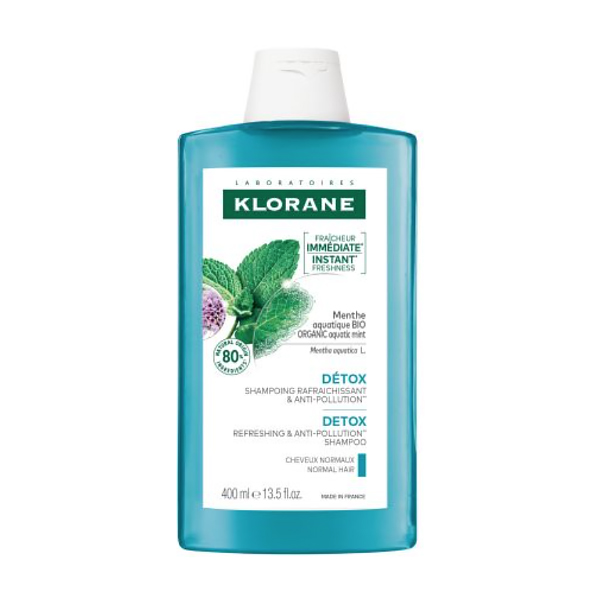 KLORANE CHAMPÚ DETOX A LA MENTA ACUÁTICA BIO (400ML)	