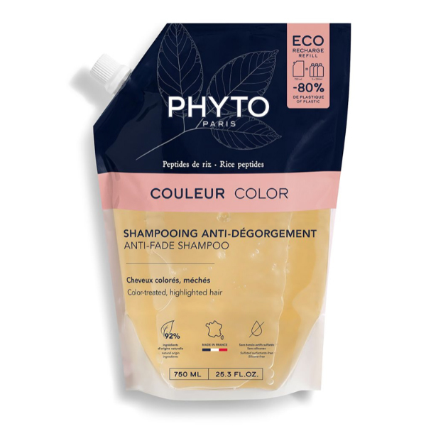 PHYTO CHAMPU RECARGA COLOR CABELLO TEÑIDO MECHAS  (REFILL 750ML)