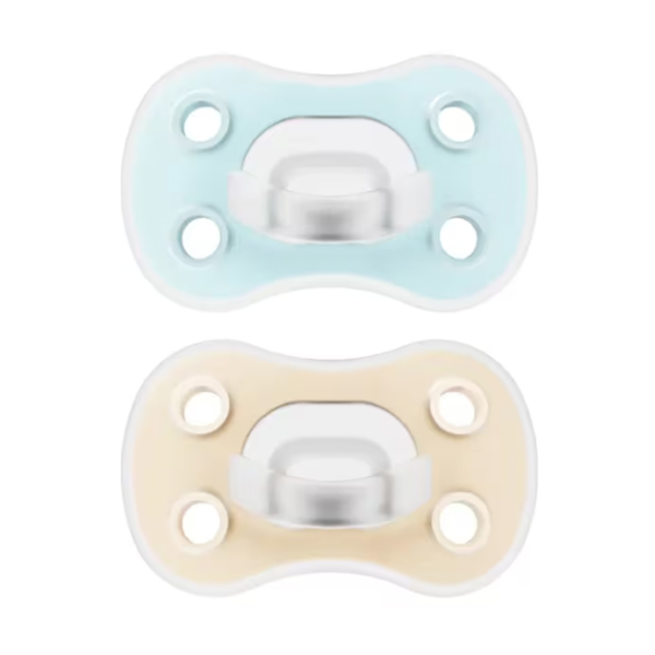 DR. BROWN´S CHUPETE ADVANTAGE ONE PIECE T1 AZUL/CREMA (2 UNIDADES)