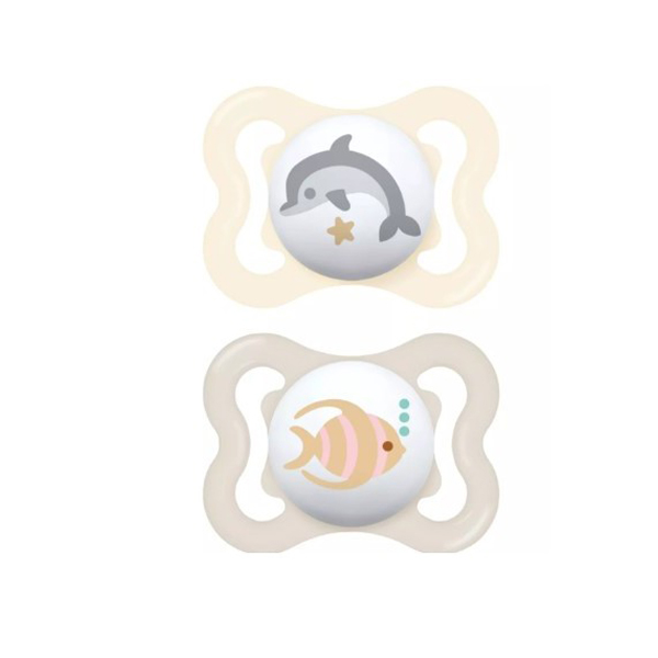 MAM BABY CHUPETE AIR SILICONA 2-6M NEUTRO (2UDS)