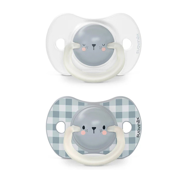 SUAVINEX CHUPETE NIGHT&DAY SILICONA 6-18M (2 UNIDADES)