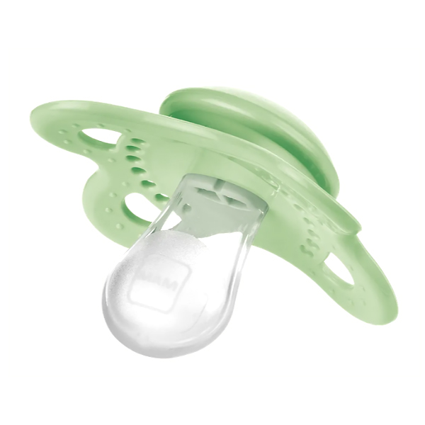 MAM BABY CHUPETE ORIGINAL PURE SILICONA 2-6M COLOR NEUTRO (2 UNIDADES)