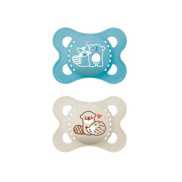 MAM BABY CHUPETE ORIGINAL SILICONA MATT SKIN SOFT  2-6M (2 UDS)