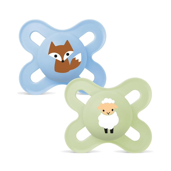 MAM BABY CHUPETE PERFECT START SILICONA SKIN SOFT 0-2M (2 UNIDADES)