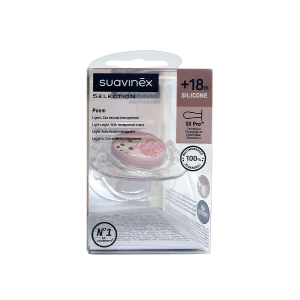 SUAVINEX CHUPETE POEM POETRY CON TETINA DE SILICONA +18M (1 UNIDAD)