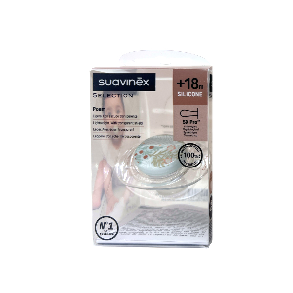 SUAVINEX CHUPETE POEM POETRY CON TETINA DE SILICONA +18M (1 UNIDAD)