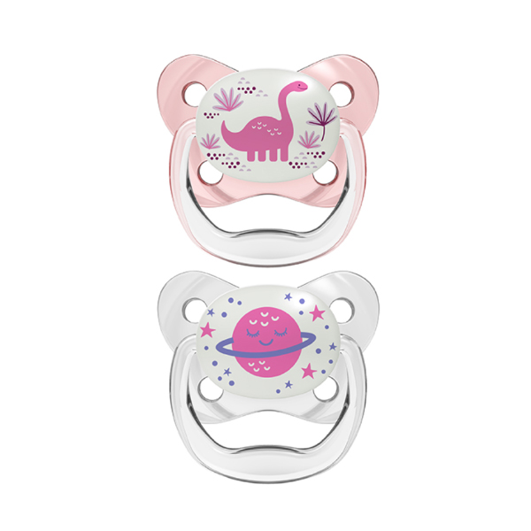 DR. BROWN´S CHUPETE PREVENT NOCTURNO T.3 6-18M COLOR ROSA (2 UNIDADES)