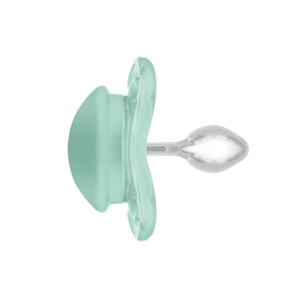 MAM BABY CHUPETE SUPREME CON TETINA DE SILICONA +16M NEUTRO-VERDE (2 UNIDADES)