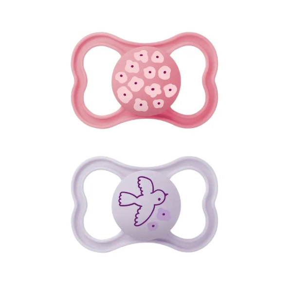 MAM BABY CHUPETE SUPREME SILICONA +16M ROSA (2 UNIDADES)