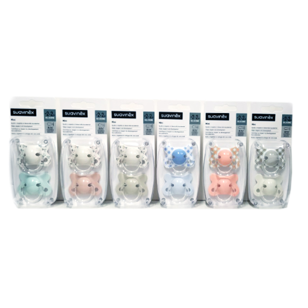 SUAVINEX CHUPETE SX PRO TETINA FISIOLÓGICA -2M A 2M (2 UNIDADES)