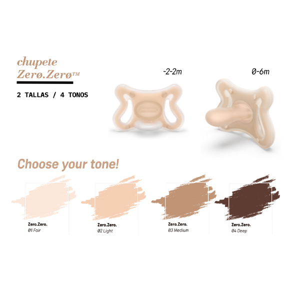SUAVINEX CHUPETE ZERO ZERO FISIOLOGICO -2M a 2M (COLOR DEEP)