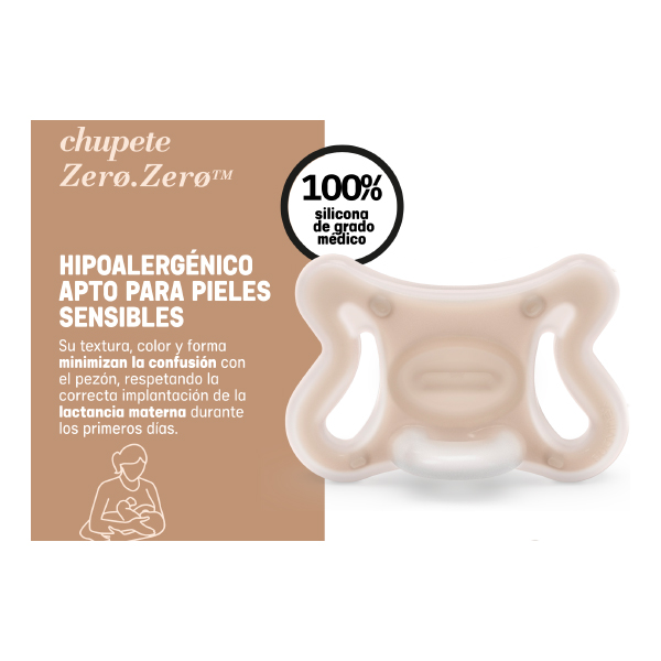 SUAVINEX CHUPETE ZERO ZERO FISIOLÓGICO -2M a 2M (COLOR MEDIUM)