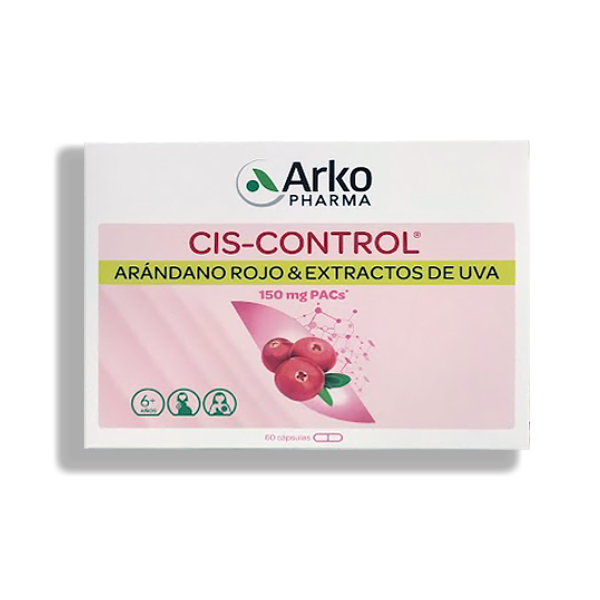 ARKOPHARMA CIS-CONTROL® ARANDÁNOS ROJOS Y EXTRACTO UVA  (60 CÁPSULAS) 