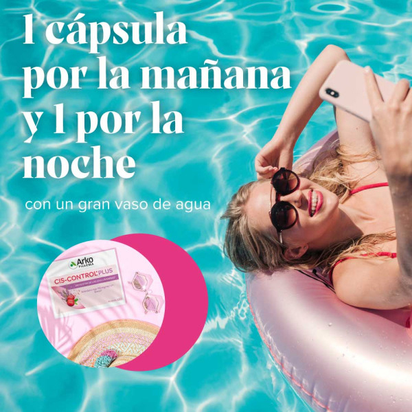 ARKOPHARMA CIS-CONTROL® ARANDÁNOS ROJOS Y EXTRACTO UVA  (60 CÁPSULAS) 