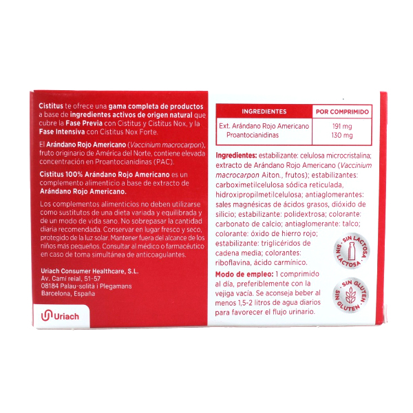 URIACH Cistitus FASE PREVIA (30 COMPRIMIDOS)