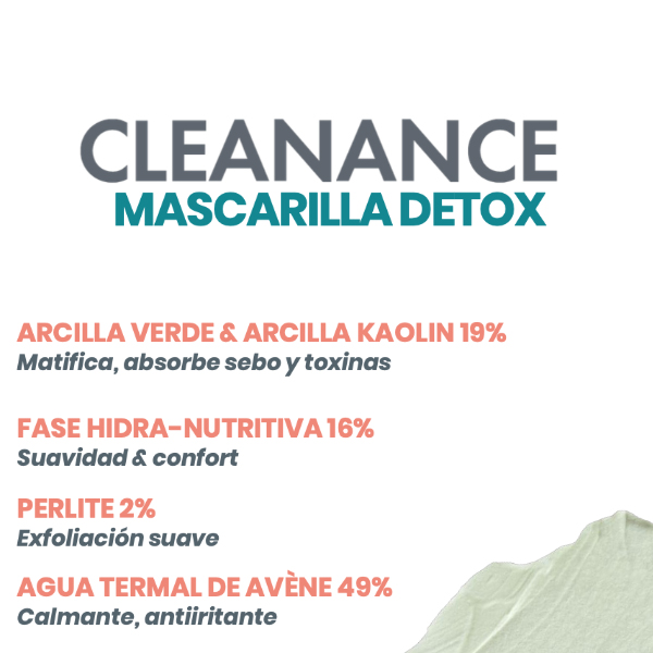 AVÈNE CLEANANCE MASCARILLA DETOX (2 Monodosis x 6ml)