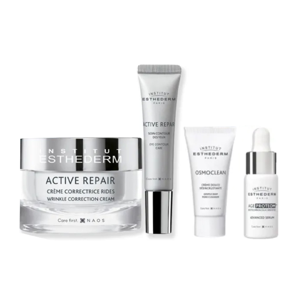 ESTHEDERM COFRE ACTIVE REPAIR CREMA (50ML) + OJOS (15ML) + OSMOCLEAN (15ML) +SERUM Age Proteom™ (5ML)