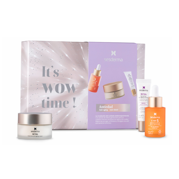 SESDERMA COFRE ANTIEDAD C-VIT 5 (30ML) + RETISIL CREMA (50ML) + RETISIL CONTORNO OJOS (15ML)