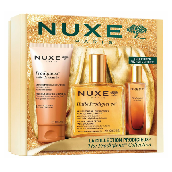 NUXE COFRE COLECCION PRODIGIEUX LE PARFUM (15ML) +ACEITE DUCHA (100ML) + ACEITE PRODIGIEUSE (100ML)