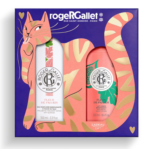 ROGER&GALLET COFRE DE NAVIDAD FLEUR DE FIGUIER AGUA FRESCA PERFUMADA (100ML) + LECHE CORPORAL (250ML))