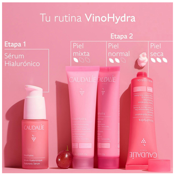 CAUDALIE COFRE DUO VINOHYDRA CREMA HIDRATACION INTENSA (60ML) + VINOHYDRA GEL LIMPIADOR (30ML)