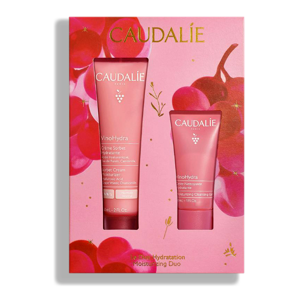 CAUDALIE COFRE DUO VINOHYDRA CREMA SORBETE HIDRATANTE (60ML) + VINOHYDRA GEL LIMPIADOR (15ML)