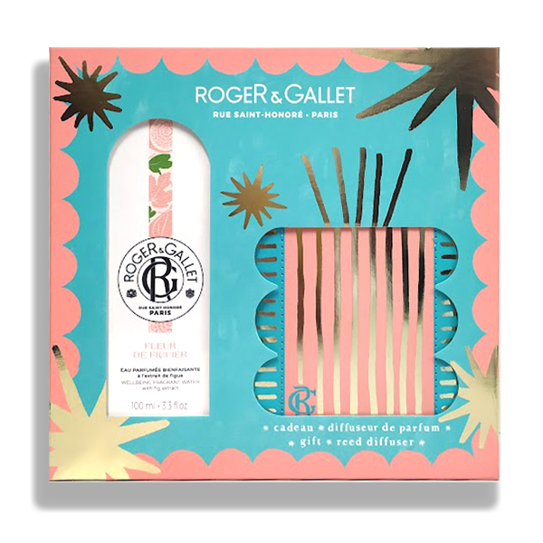 ROGER&GALLET COFRE FLEUR DE FIGUIER AGUA FRESCA PERFUMADA (100ML) + DIFUSOR MIKADO AROMA FLEUR DE FIGUIER REGALO!