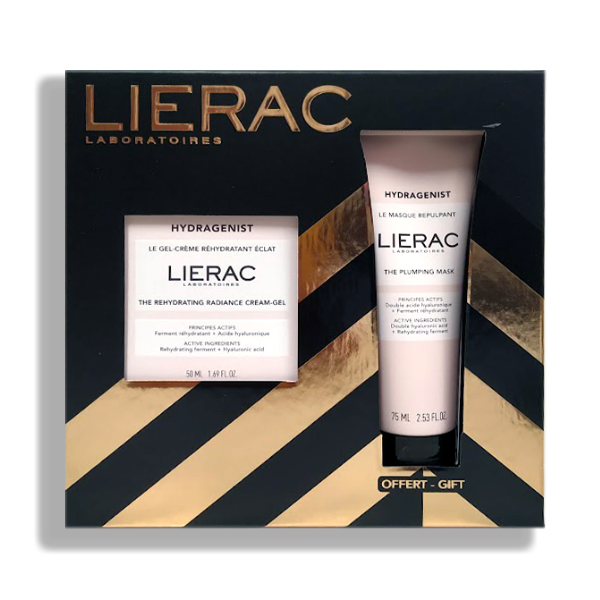 LIERAC COFRE HYDRAGENIST GEL-CREMA REHIDRATANTE LUMINOSIDAD (50ML) + MASCARILLA REPULPANTE (75ML) REGALO!