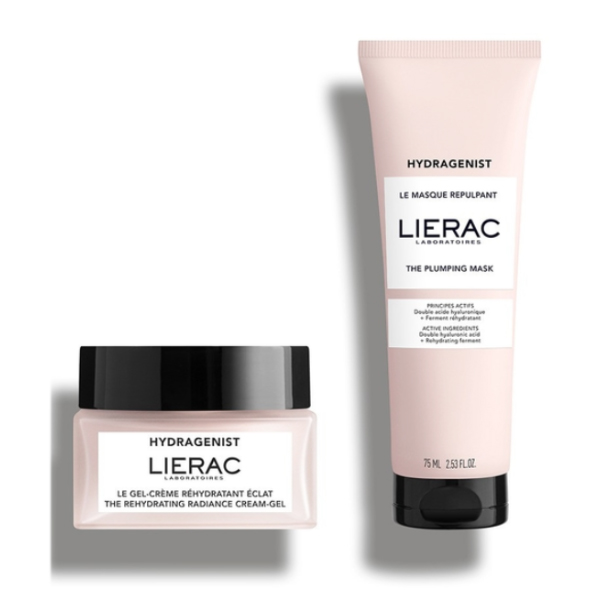 LIERAC COFRE HYDRAGENIST GEL-CREMA REHIDRATANTE LUMINOSIDAD (50ML) + MASCARILLA REPULPANTE (75ML) REGALO!