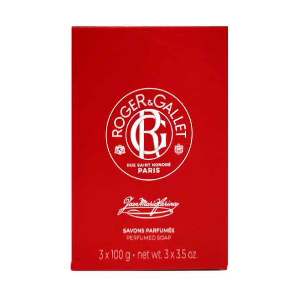 ROGER&GALLET JEAN MARIE FARINA COFRE JABONES  (3 JABONES X 100G)