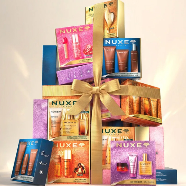 NUXE COFRE LOS ICONICOS EN ROSA PRODIGIEUX HUILE FLORALE (50ML) + CREMA MANOS UÑAS (50ML) + LABIAL VERY ROSE (15ML)