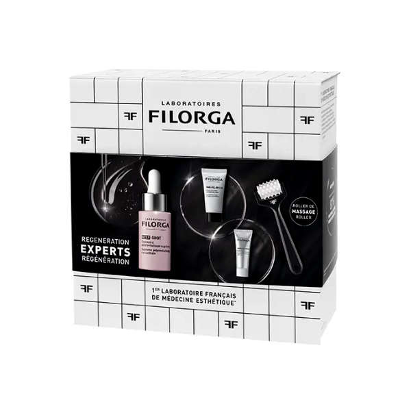 FILORGA COFRE Ncef Shot CONCENTRATE 15ml +NCEF-NIGHT MASK 7ml +Time-Filler 5XP 15ml +Masajeador de REGALO!