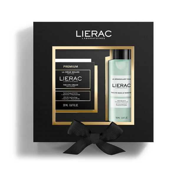 LIERAC COFRE PREMIUM OJOS ANTIEDAD (20ml) + DESMAQUILLANTE ANTIEDAD OJOS (100ML)