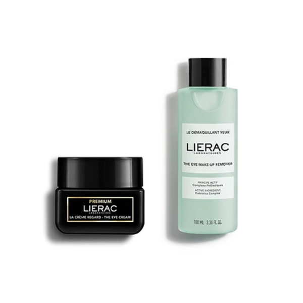 LIERAC COFRE PREMIUM OJOS ANTIEDAD (20ml) + DESMAQUILLANTE ANTIEDAD OJOS (100ML)