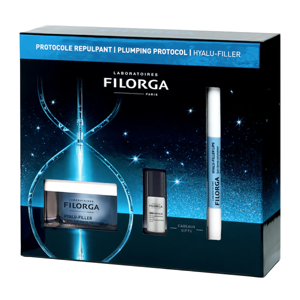 FILORGA COFRE PROTOCOLO REPULPANTE HYALU-FILLER CREMA (50ML) + HYALU FILLER LABIOS (4G) + SERUM NCEF REVITALIZE (5ML)
