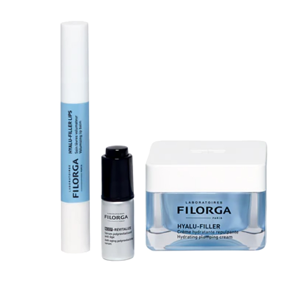 FILORGA COFRE PROTOCOLO REPULPANTE HYALU-FILLER CREMA (50ML) + HYALU FILLER LABIOS (4G) + SERUM NCEF REVITALIZE (5ML)