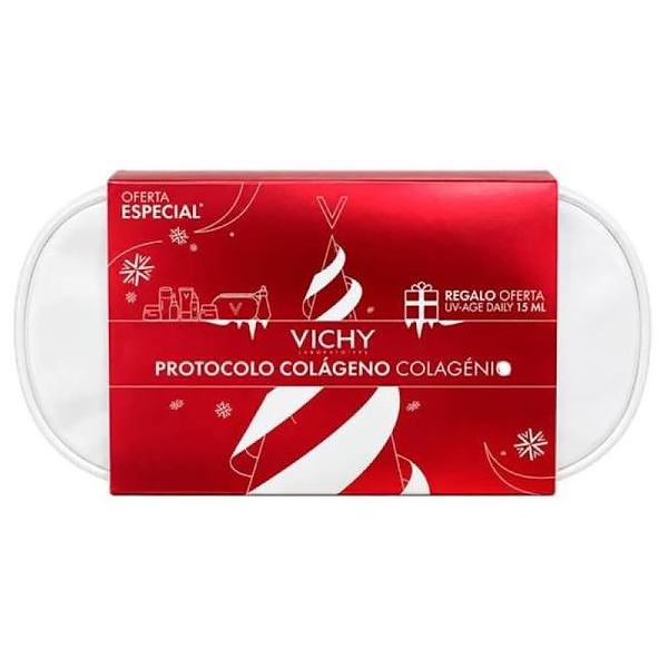 VICHY COFRE PROTOCOLO SERUM COLLAGEN (30ML) + COLLAGEN CREMA DIA (50ML) +UV AGE DAILY SPF50 (15ML) REGALO!