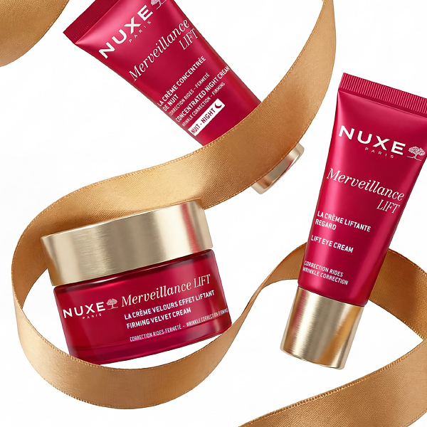 NUXE COFRE RITUAL EXCEPCIONAL MERVEILLANCE LIFT CREMA POLVO (50ML) + CONTORNO OJOS (15ML) + CONCENTRADO NOCHE (15ML)