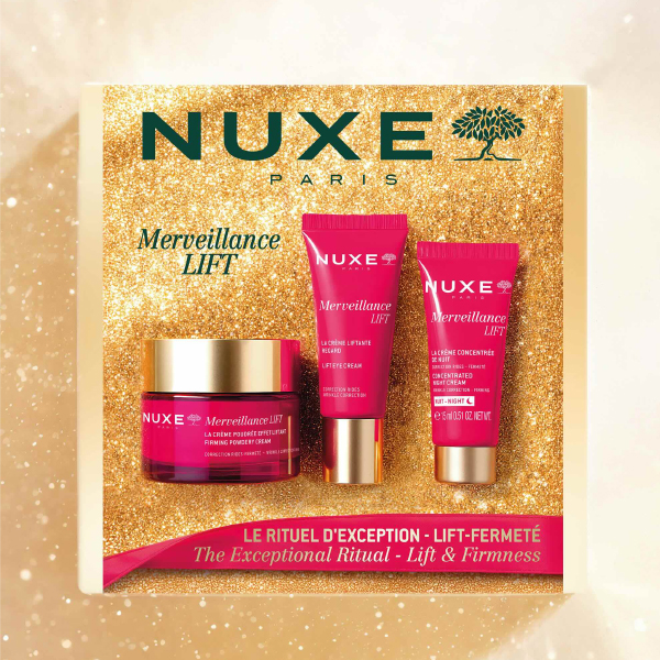 NUXE COFRE RITUAL EXCEPCIONAL MERVEILLANCE LIFT CREMA POLVO (50ML) + CONTORNO OJOS (15ML) + CONCENTRADO NOCHE (15ML)