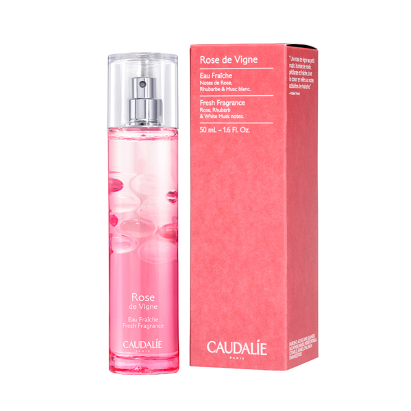 CAUDALIE COFRE ROSE DE VIGNE AGUA FRESCA (50ml) + GEL DE DUCHA (50ML) +CREMA MANOS Y UÑAS (30ML)