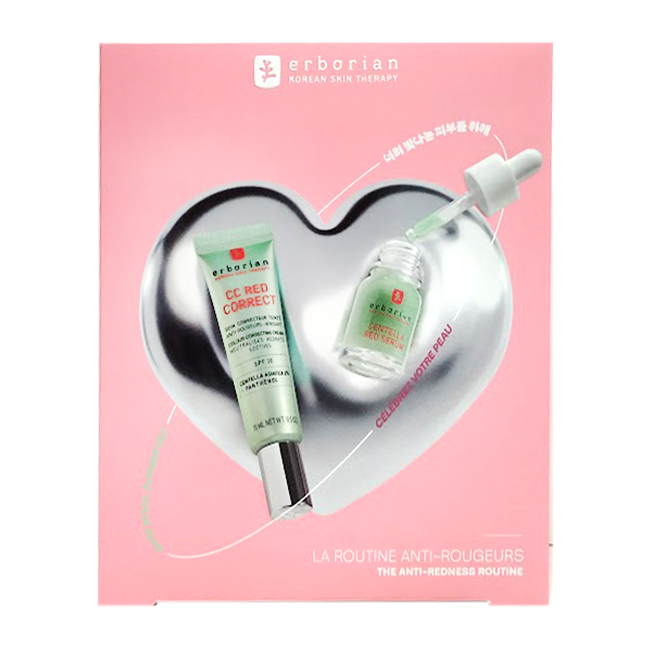 ERBORIAN COFRE RUTINA ANTI-ROJECES CC RED CORRECT (15ML) + SERUM CENTELLA (10ML) REGALO!