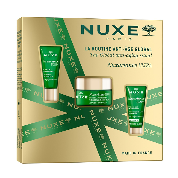 NUXE COFRE RUTINA ANTIEDAD GLOBAL NUXURIANCE ULTRA CREMA DIA (50ML) + CONTORNO OJOJS (25ML) + CREMA NOCHE (15ML)