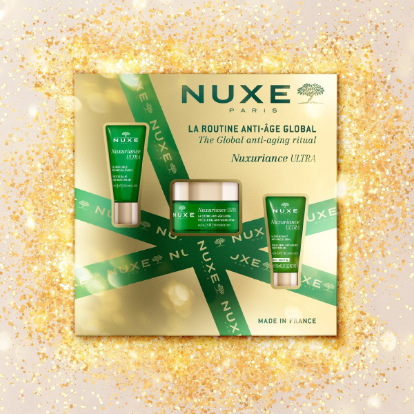 NUXE COFRE RUTINA ANTIEDAD GLOBAL NUXURIANCE ULTRA CREMA DIA (50ML) + CONTORNO OJOJS (25ML) + CREMA NOCHE (15ML)