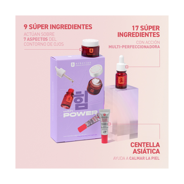 ERBORIAN COFRE SKIN THERAPY HUILE (10ML) + SKIN THERAPY EYE (15ML) + CC EYE DORE (3ML)